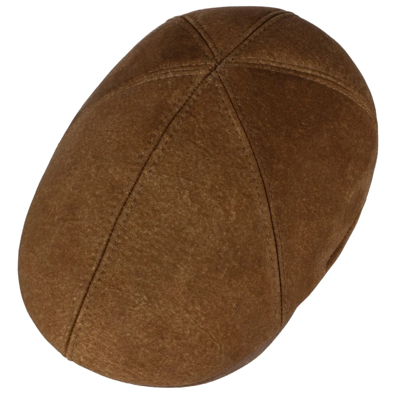 Texas Lambskin Flat Cap by Stetson