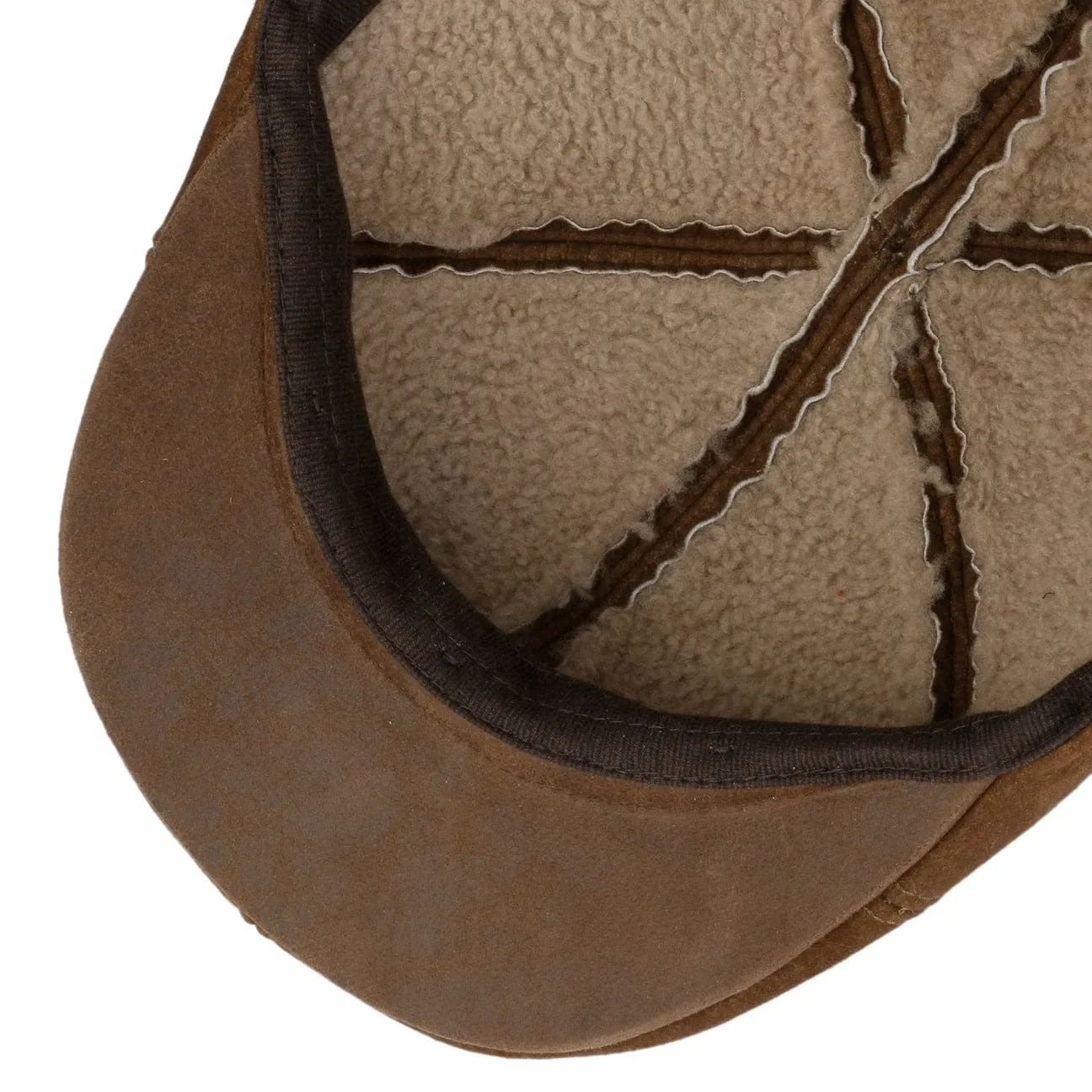 Texas Lambskin Flat Cap by Stetson