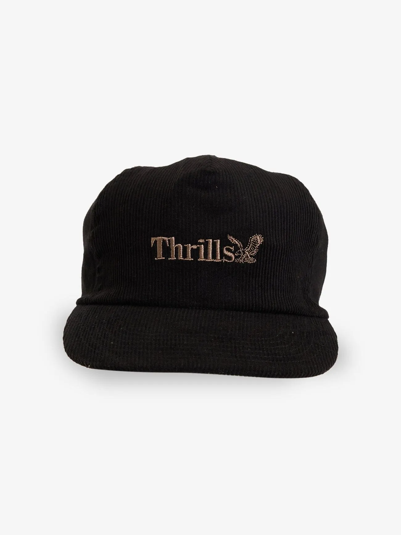 Thrills Workwear 5 Panel Cap - Black