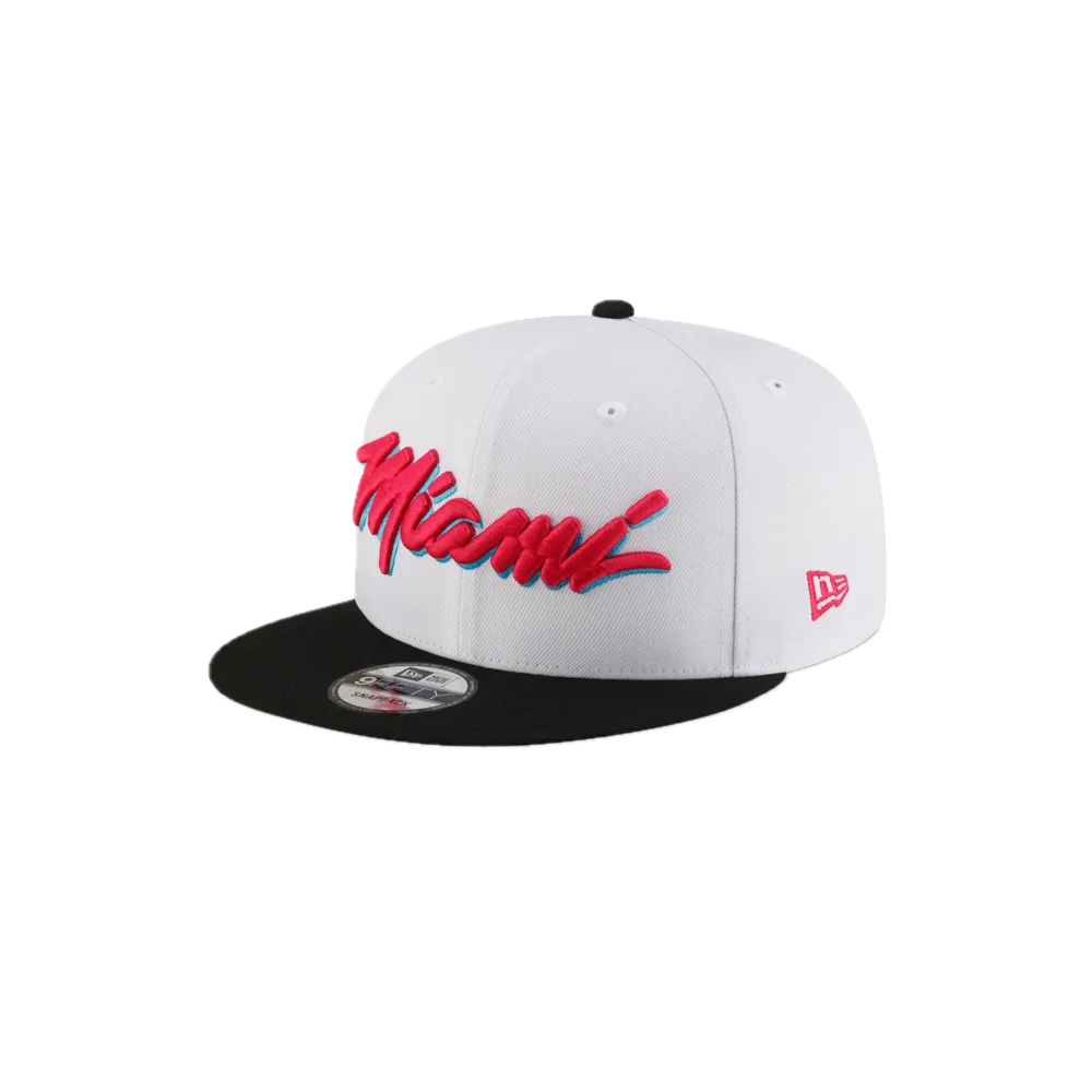 Tyler Herro New Era Original Vice Optic White Snapback
