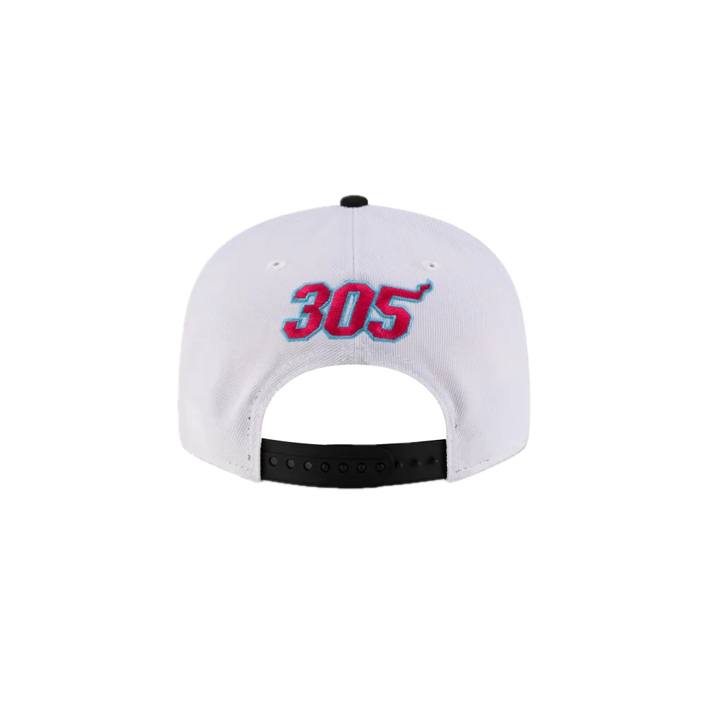 Tyler Herro New Era Original Vice Optic White Snapback
