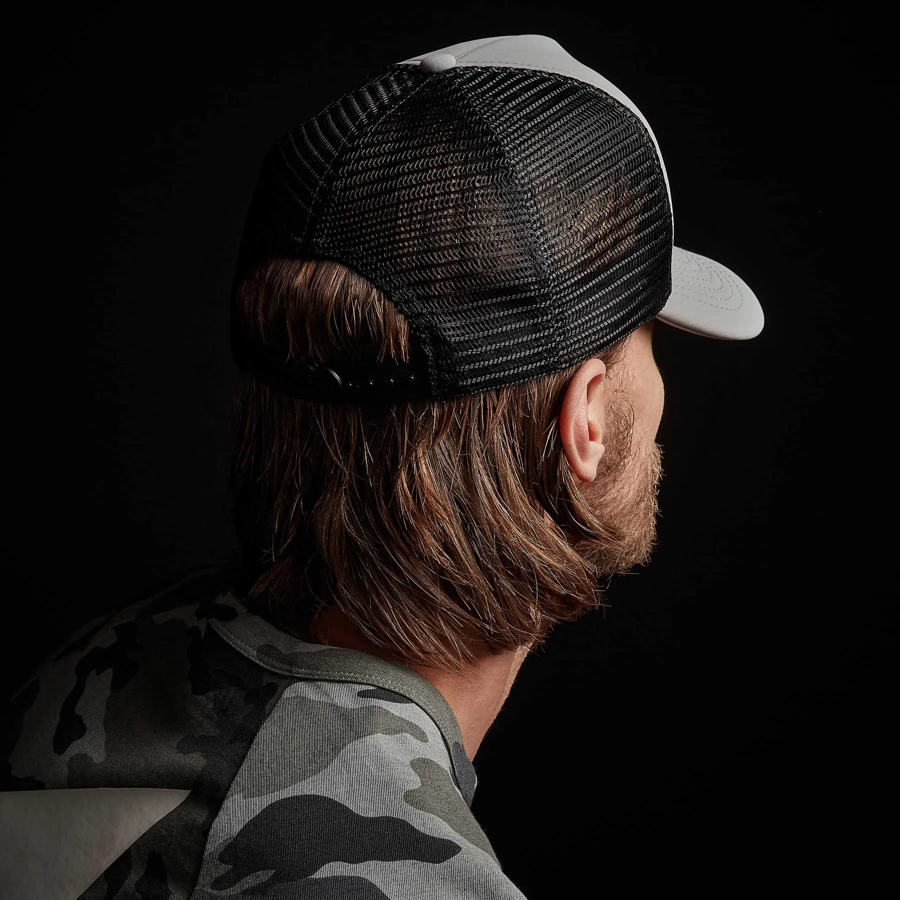 Y/ Outline Embroidery Hat - Pale Grey