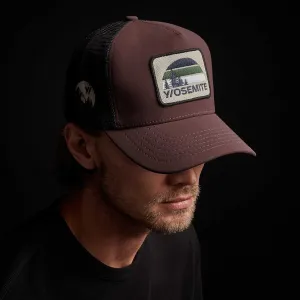 Y/OSEMITE Patch Trucker Hat - Bordeaux